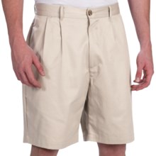 49%OFF メンズゴルフショーツ スミスとツイードリンクルフリーツイルショートパンツ - ダブルリバースプリーツ（男性用） Smith and Tweed Wrinkle-Free Twill Shorts - Double-Reverse Pleats (For Men)画像